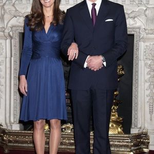 Engagement dress as seen as Catherine, Princess of Wales
